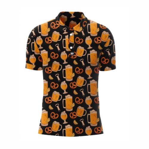 Beer & Pretzel Black Funky Shirt