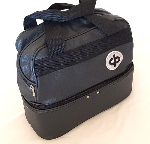 4 Bowl Leather Midi Bag Navy