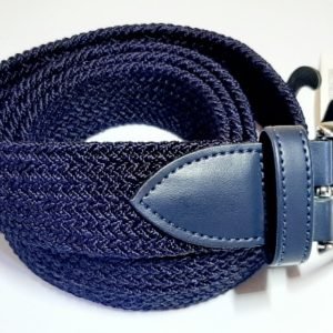 Mens Navy Elastic Belt