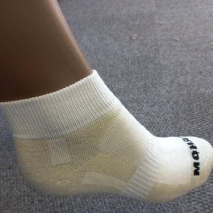 Ladies Cream/White Secret Socks